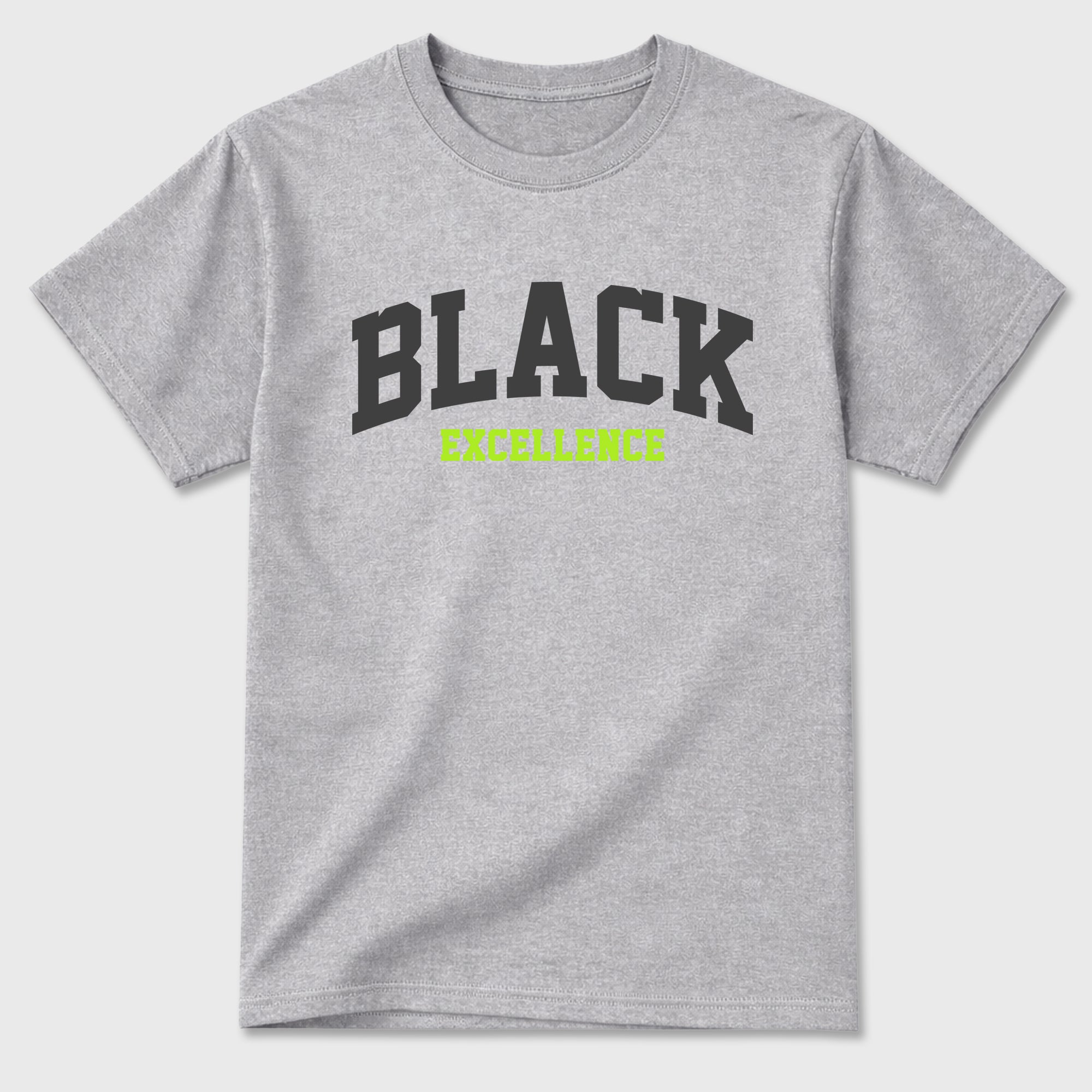 Sneakerfit graphic tee destination – Sneaker Tees To Match Air Max 95 Neon Yellow Sneakers – Varsity Black Excellence Tee Heather Grey 2