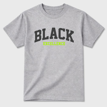 Sneakerfit graphic tee destination – Sneaker Tees To Match Air Max 95 Neon Yellow Sneakers – Varsity Black Excellence Tee Heather Grey 2
