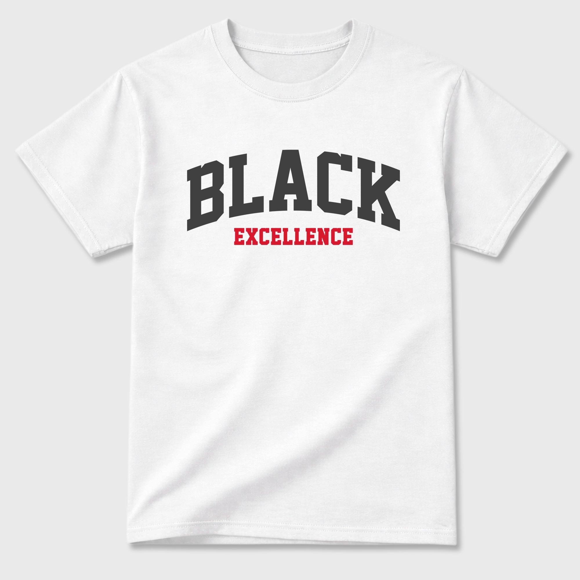 Varsity Black Excellence Graphic T-Shirt featuring original streetwear artwork designed to match the Air Max 95 Reverse Solar Red. White 2 Graphic T-Shirt.