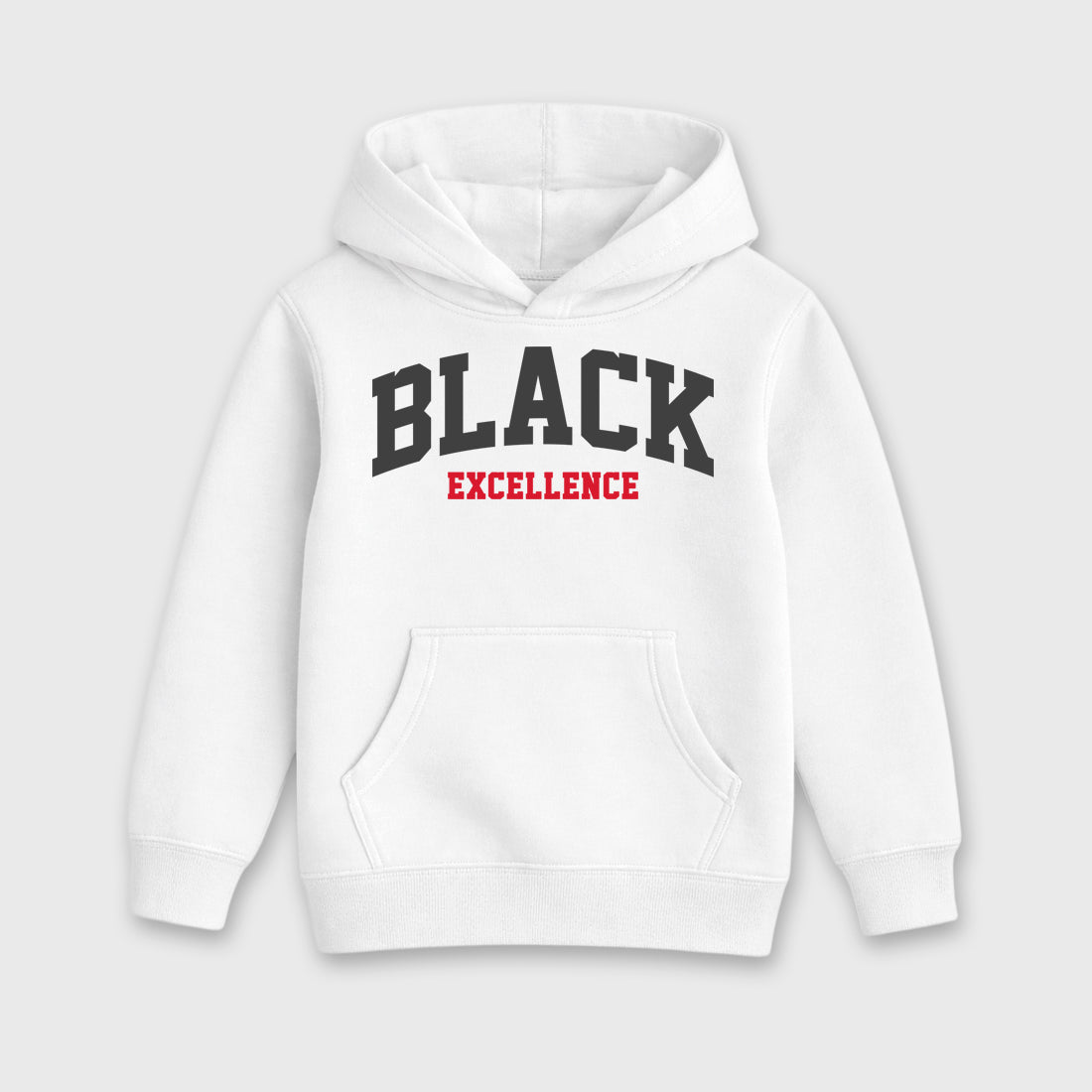Varsity Black Excellence Baby & Kids Graphic Hoodie featuring original artwork designed to match the Air Max 95 Reverse Solar Red. White 2 Kids Graphic Sweater.