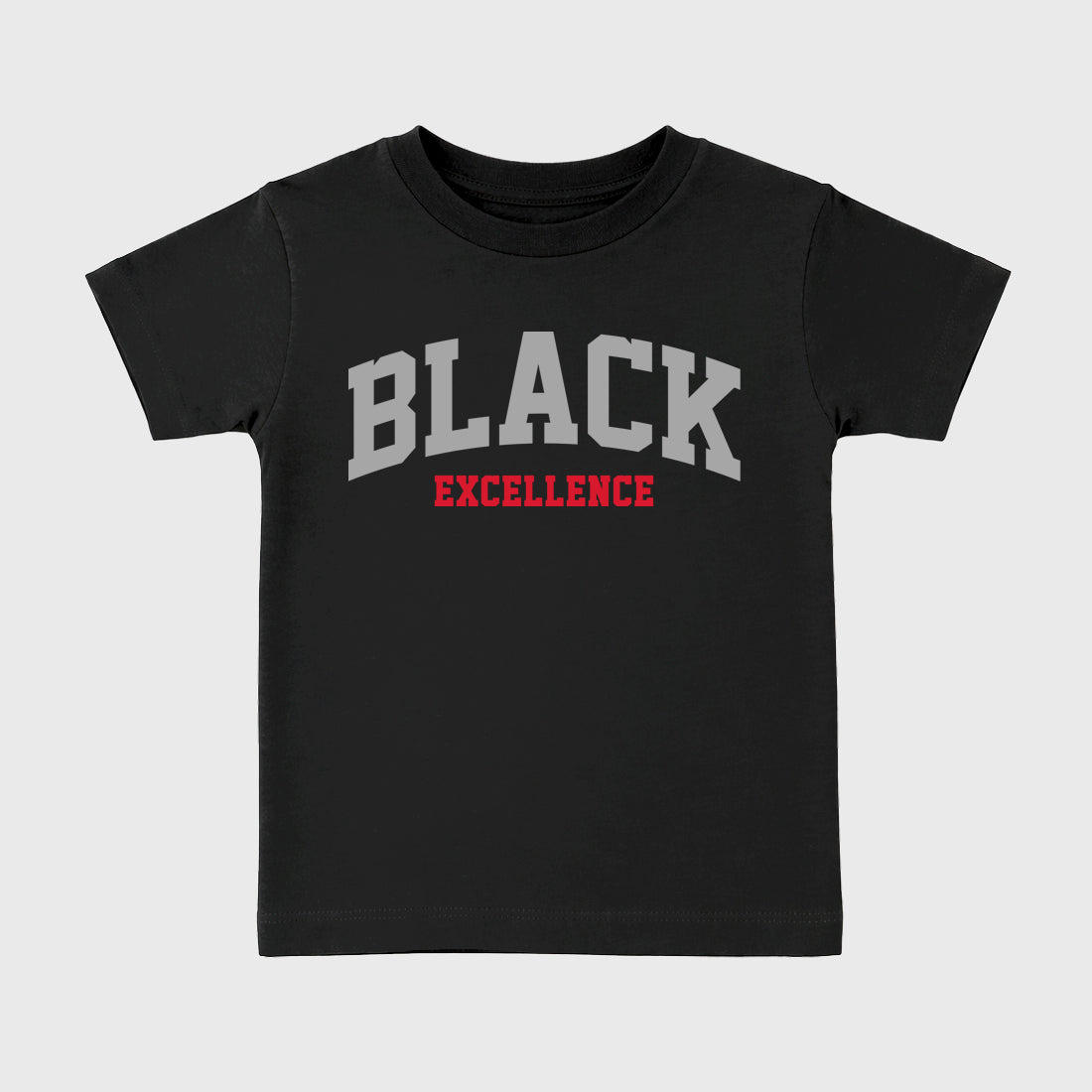 Varsity Black Excellence Baby & Kids Graphic T-Shirt featuring original artwork designed to match the Air Max 95 Reverse Solar Red. Black 2 Kids Graphic Tee.