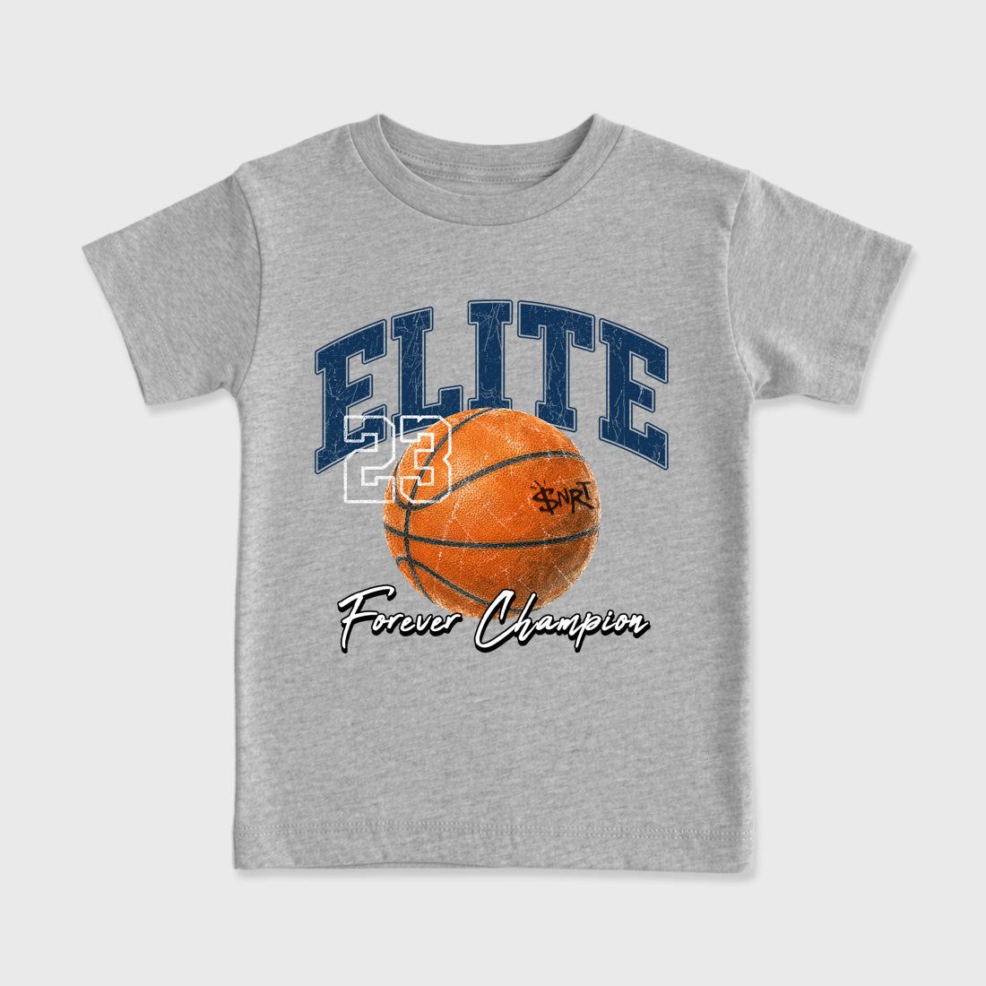 Varsity Elite Baby & Kids Graphic T-Shirt featuring original artwork designed to match the Air Jordan 13 Flint. Heather Grey 2 Kids Graphic Tee.