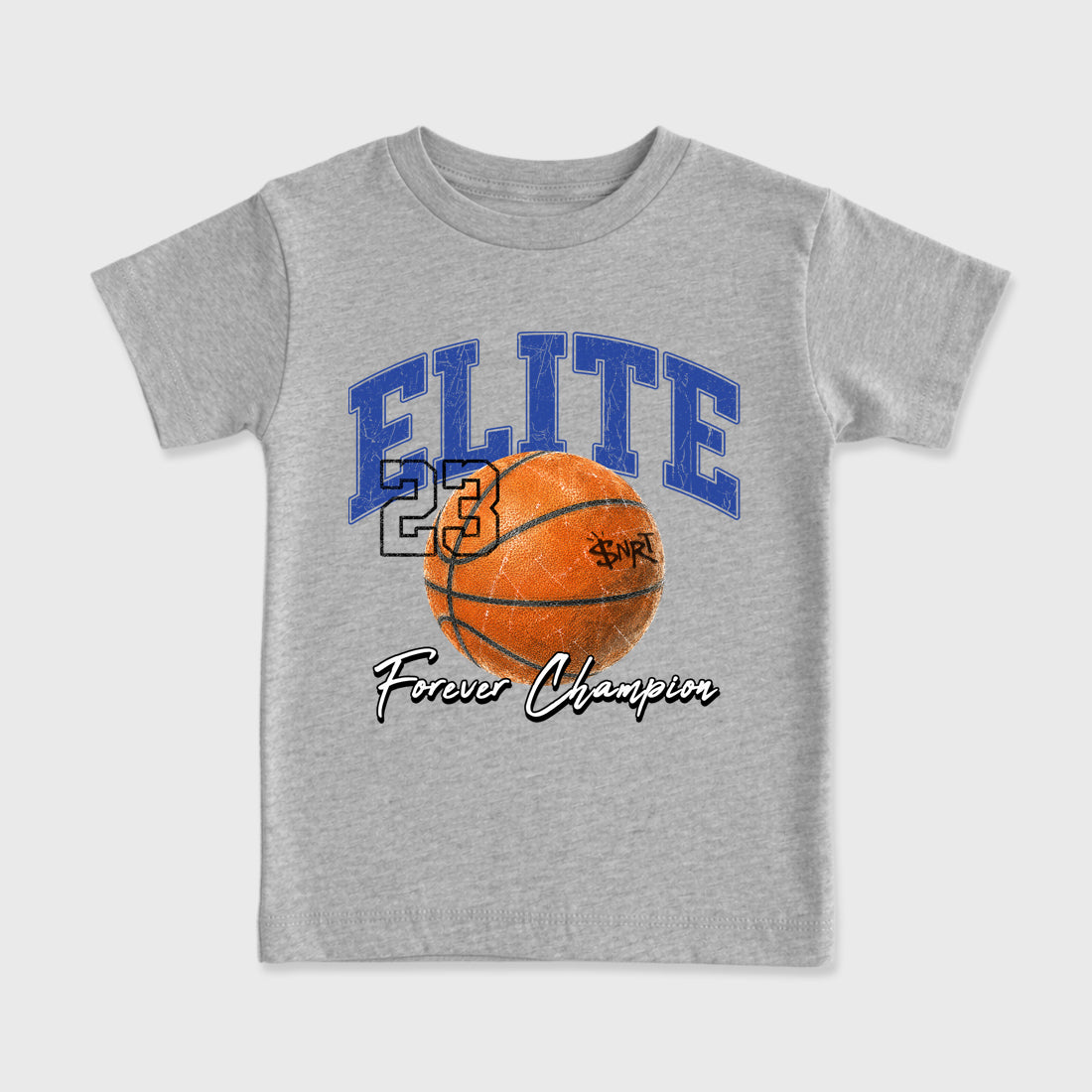 Varsity Elite Baby & Kids Graphic T-Shirt featuring original artwork designed to match the Air Jordan 3 Knicks. Heather Grey 2 Kids Graphic Tee.