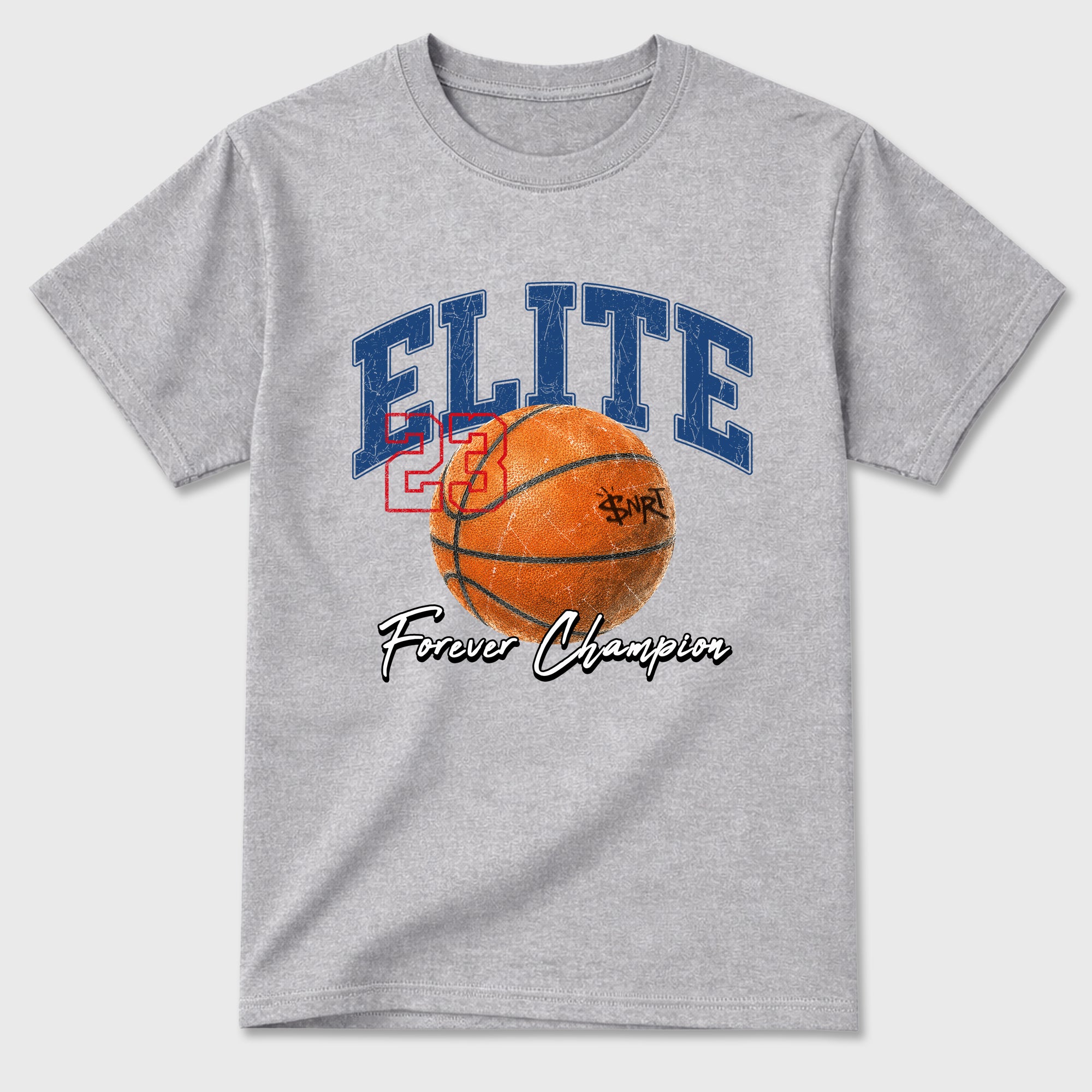 Varsity Elite Graphic T-Shirt featuring original streetwear artwork designed to match the Air Jordan 3 True Blue. Heather Grey 2 Graphic T-Shirt.