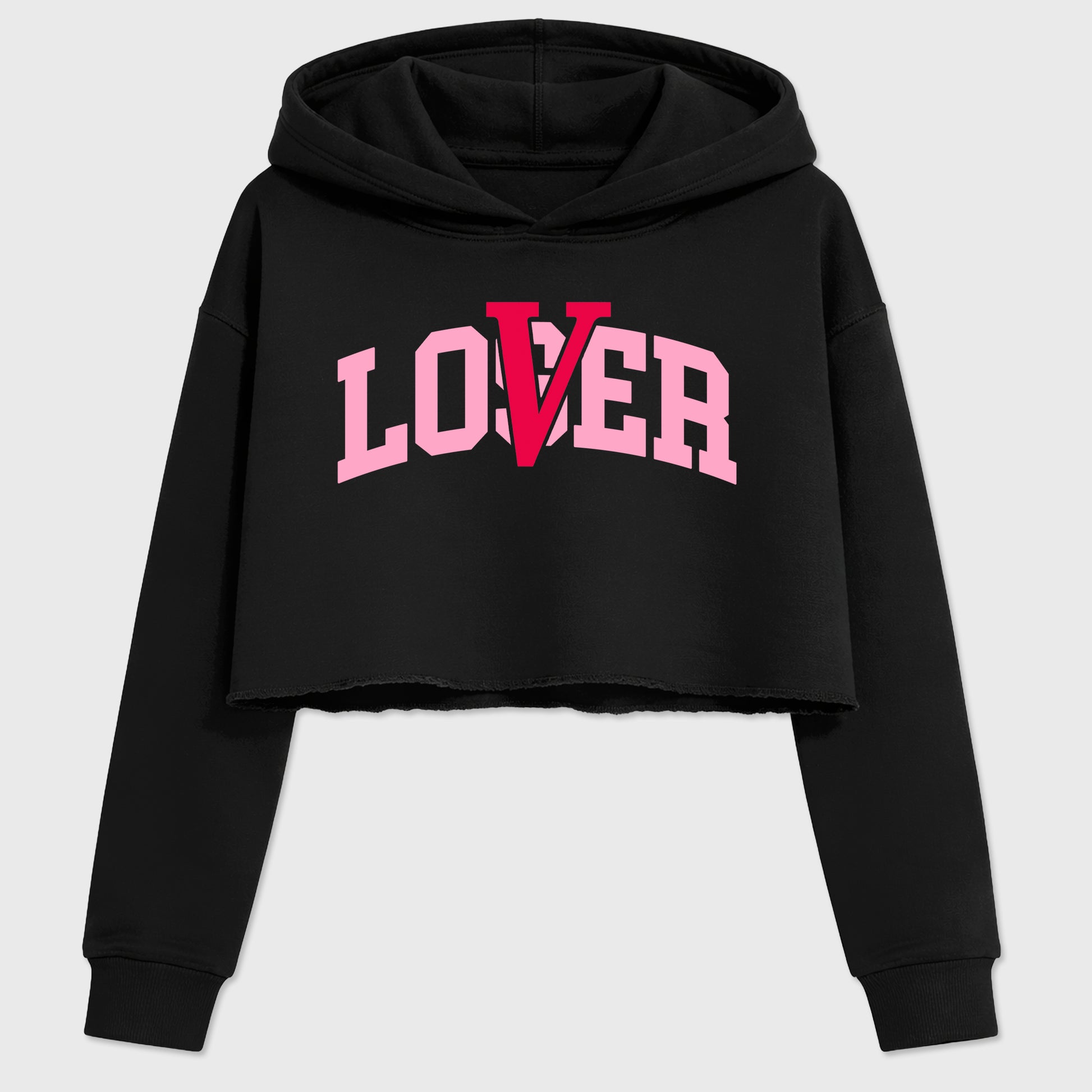 Varsity Loser Lover women’s crop tee designed to match the Air Jordan 1 Travis Scott Tropical Pink, featuring coordinated Black 2 options for a perfect streetwear vibe.