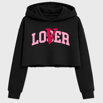 Varsity Loser Lover women’s crop tee designed to match the Air Jordan 1 Travis Scott Tropical Pink, featuring coordinated Black 2 options for a perfect streetwear vibe.