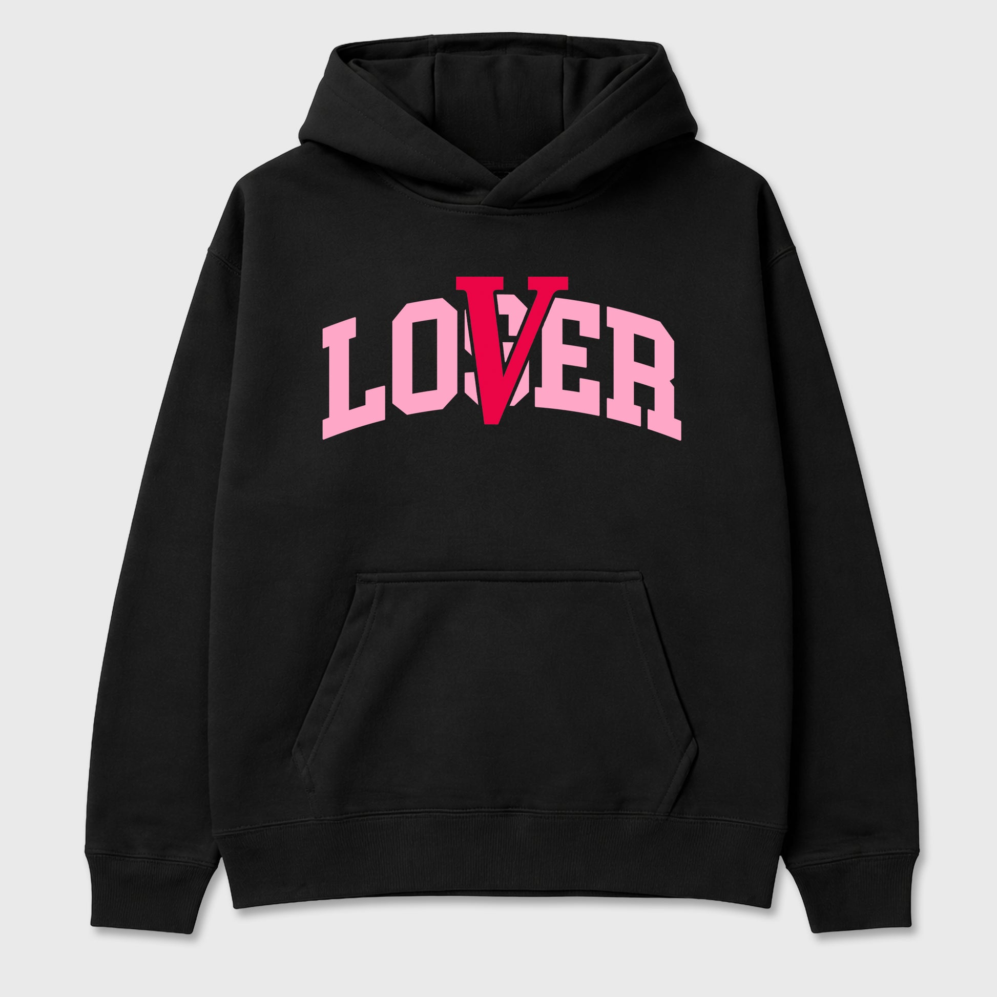 Varsity Loser Lover Graphic T-Shirt sneaker match tee designed for the Air Jordan 1 Travis Scott Tropical Pink, featuring coordinated color options for a perfect streetwear match. Black 2 shirt.