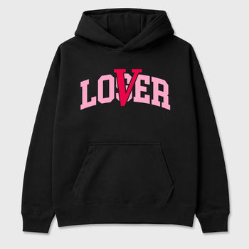 Varsity Loser Lover Graphic T-Shirt sneaker match tee designed for the Air Jordan 1 Travis Scott Tropical Pink, featuring coordinated color options for a perfect streetwear match. Black 2 shirt.