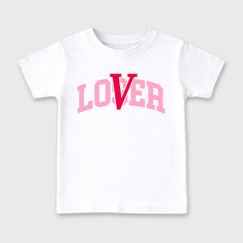 Varsity Loser Lover affordable baby and kids t-shirt designed to match the Air Jordan 1 Travis Scott Tropical Pink, featuring coordinated White 2 options for the perfect little sneakerhead streetwear look.