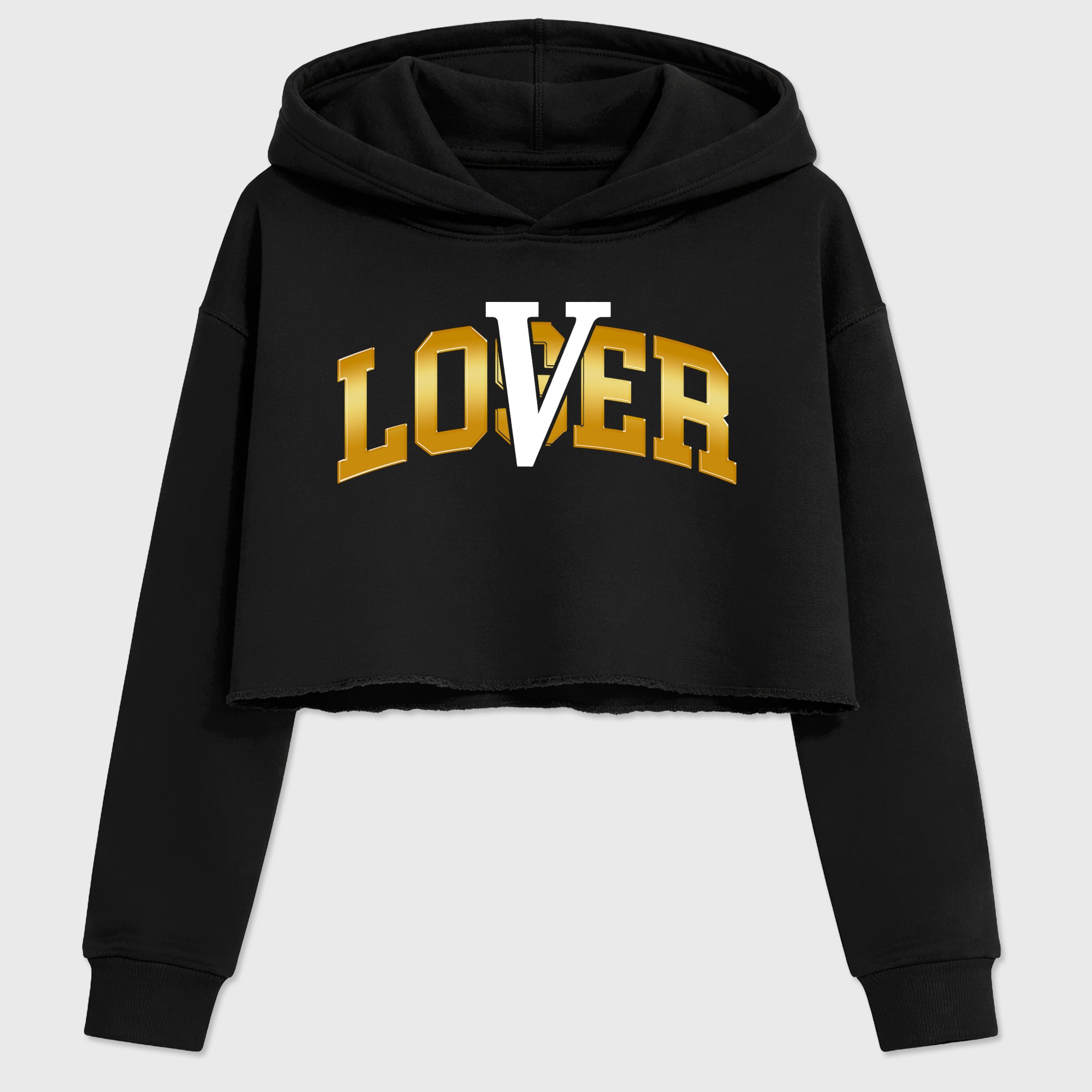 Sneaker match tees – Sneaker Tees To Match Air Jordan 11 Mother's Day Shoes – Varsity Loser Lover Crop T-Shirt Black 2