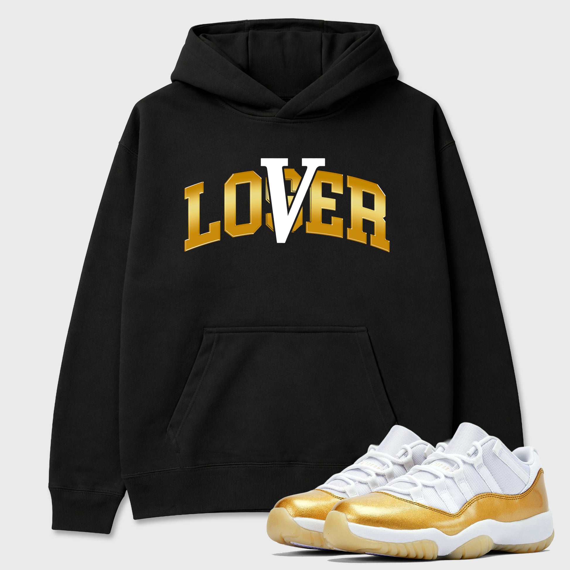 Sneaker match tees – Sneaker Tees To Match Air Jordan 11 Mother's Day Shoes – Varsity Loser Lover Tee Black 1