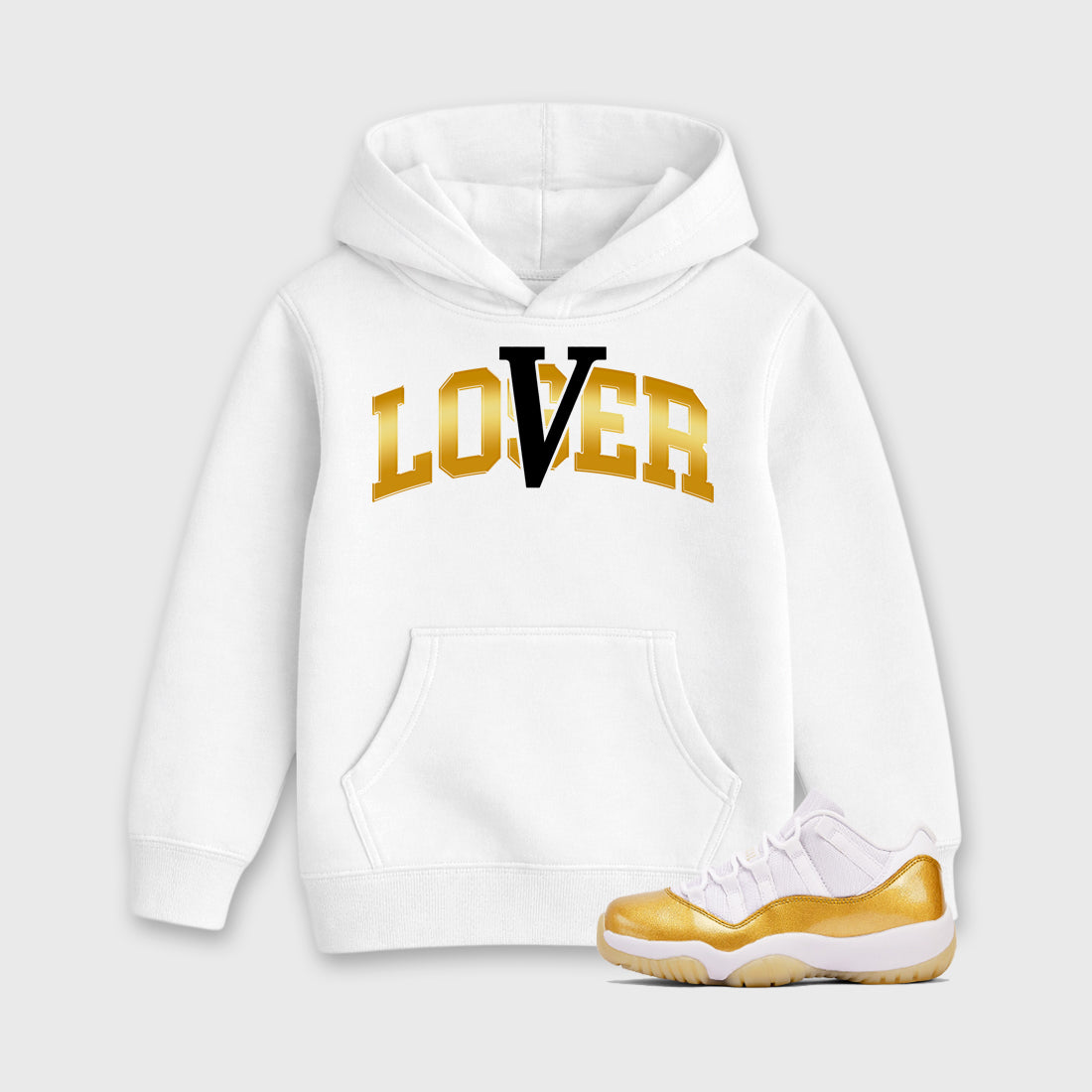 Sneaker match tees – Sneaker Tees To Match Air Jordan 11 Mother's Day Shoes – Varsity Loser Lover Kids T-Shirt White 1
