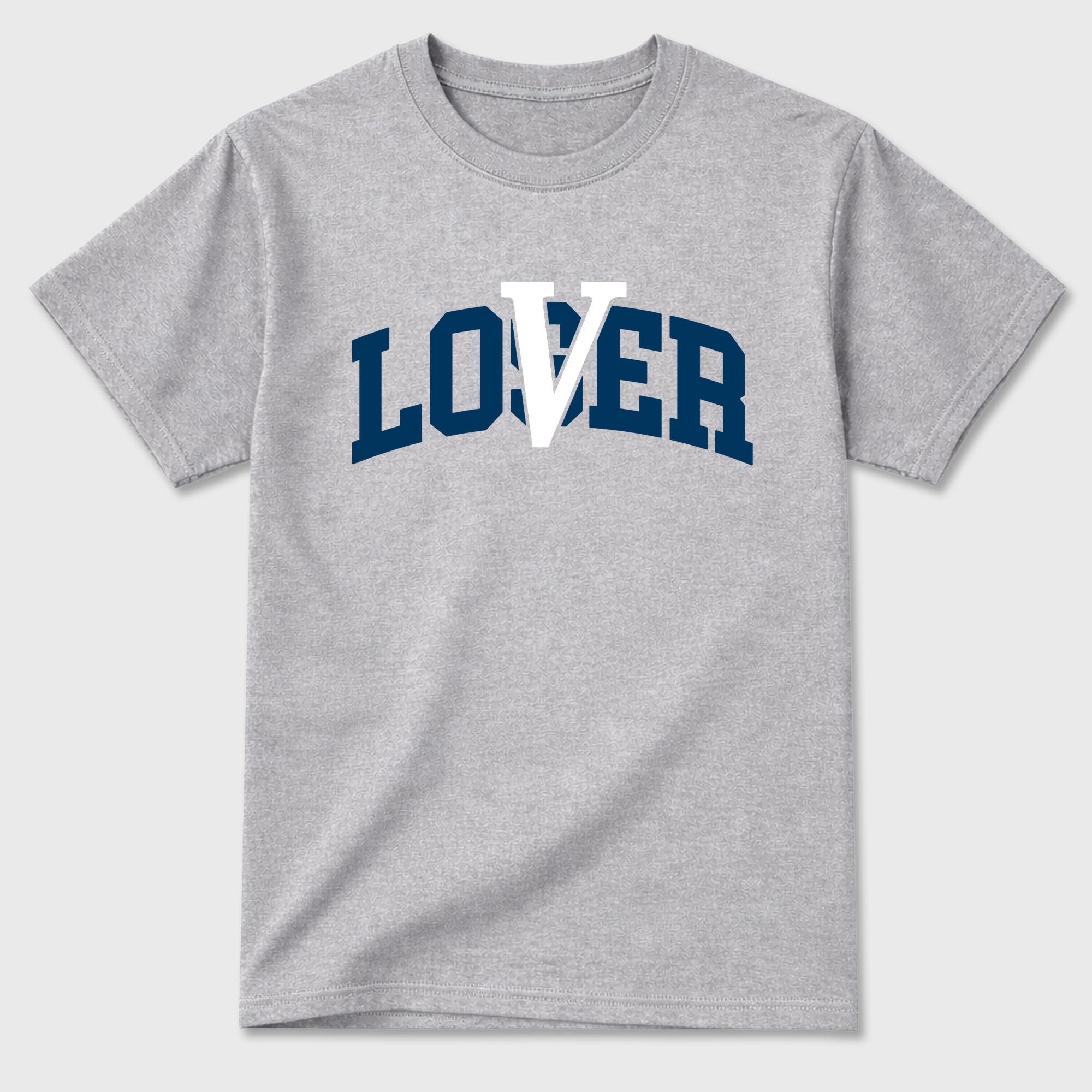 Varsity Loser Lover Graphic T-Shirt featuring original streetwear artwork designed to match the Air Jordan 13 Flint. Heather Grey 2 Graphic T-Shirt.