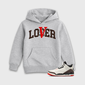 Sneakerfit Streetwear outfit, Sneaker Tees To Match Air Jordan 3 World's Best Dad – Varsity Loser Lover Graphic Kids Tee Heather Grey 1