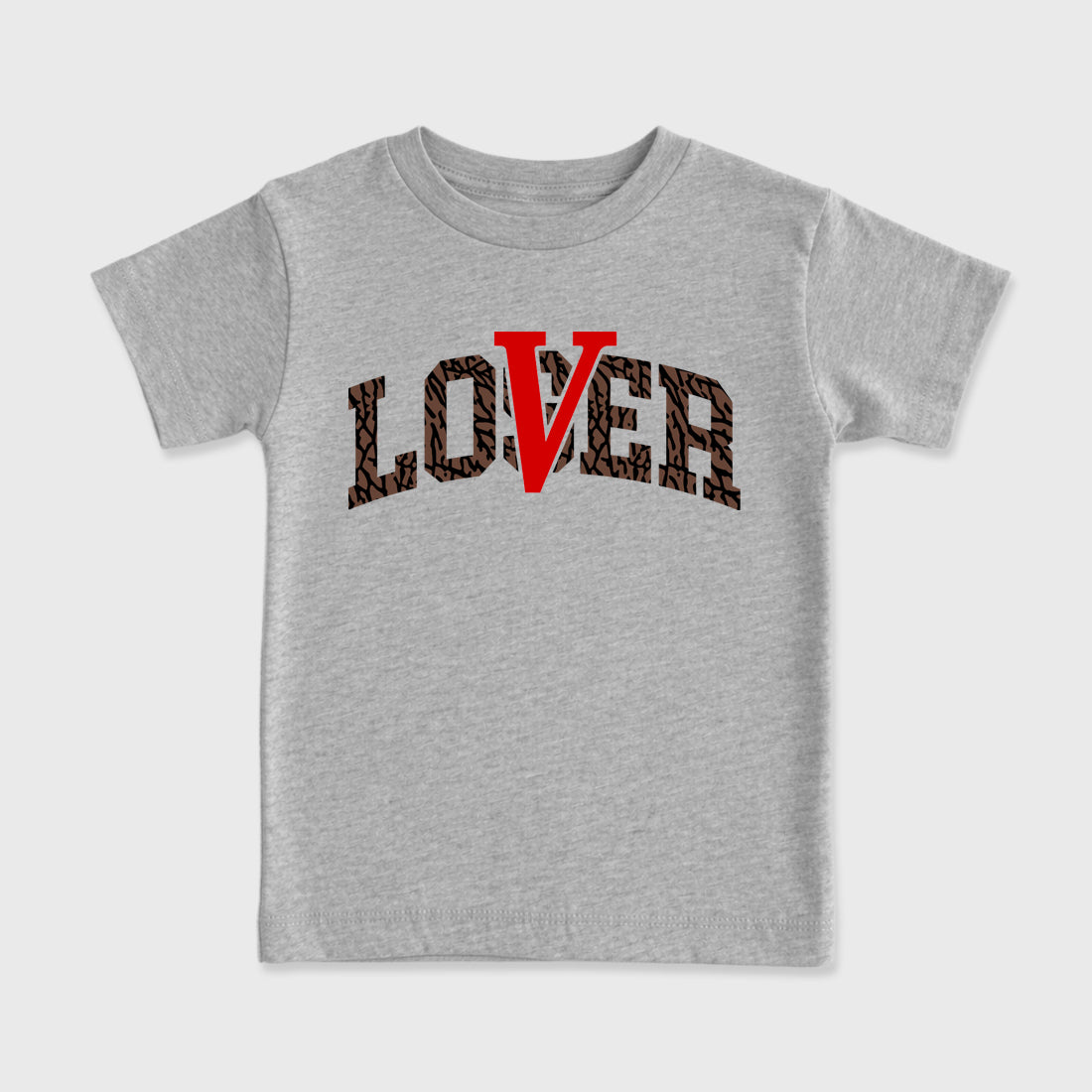 Sneakerfit Streetwear outfit, Sneaker Tees To Match Air Jordan 3 World's Best Dad – Varsity Loser Lover Graphic Kids Tee Heather Grey 2