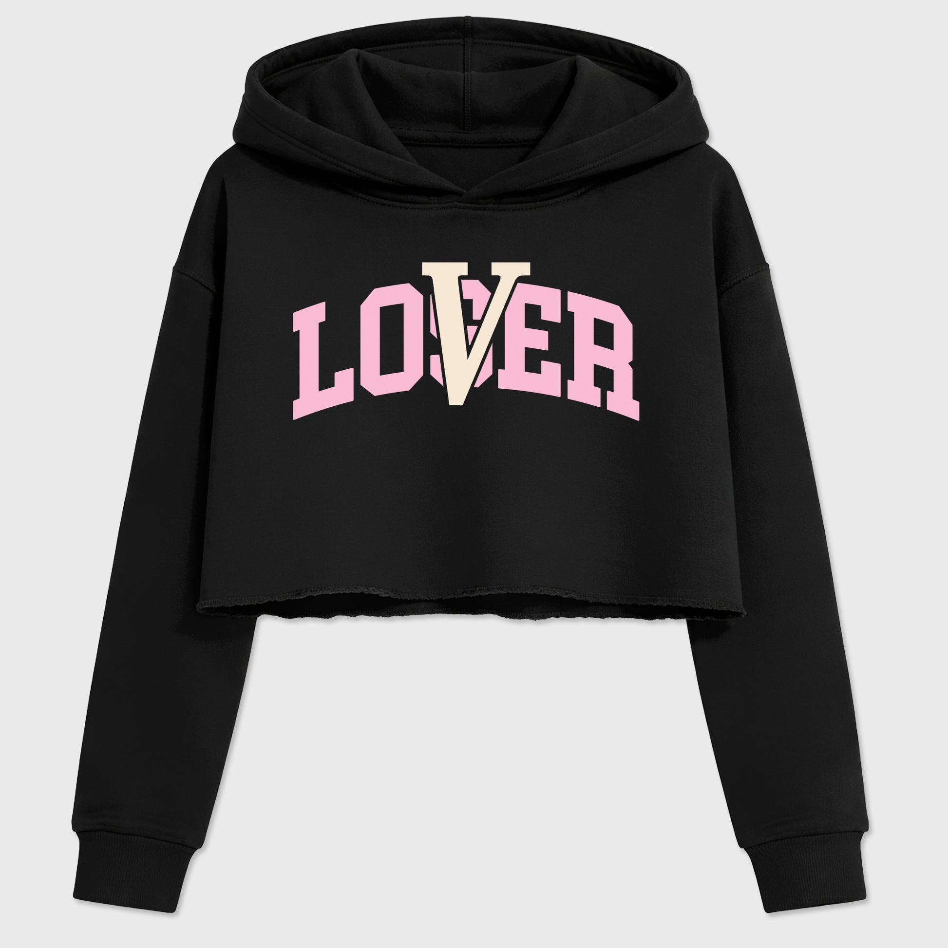 Sneaker match tees – Sneaker Tees To Match Air Jordan 4 Iced Carmine Shoes – Varsity Loser Lover Crop T-Shirt Black 2