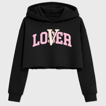 Sneaker match tees – Sneaker Tees To Match Air Jordan 4 Iced Carmine Shoes – Varsity Loser Lover Crop T-Shirt Black 2