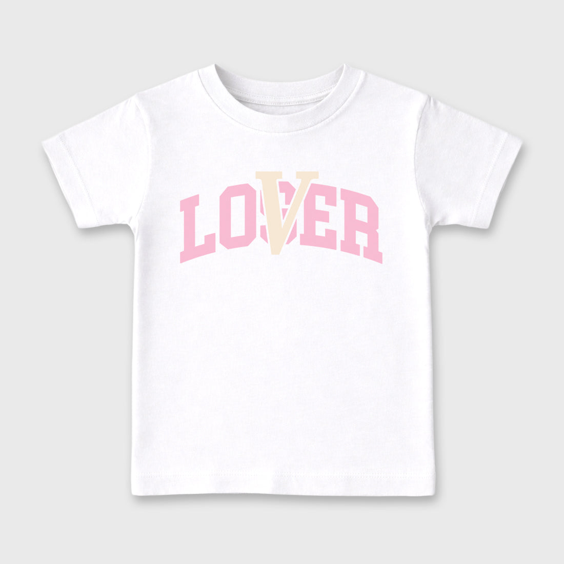 Sneaker match tees – Sneaker Tees To Match Air Jordan 4 Iced Carmine Shoes – Varsity Loser Lover Kids T-Shirt White 2
