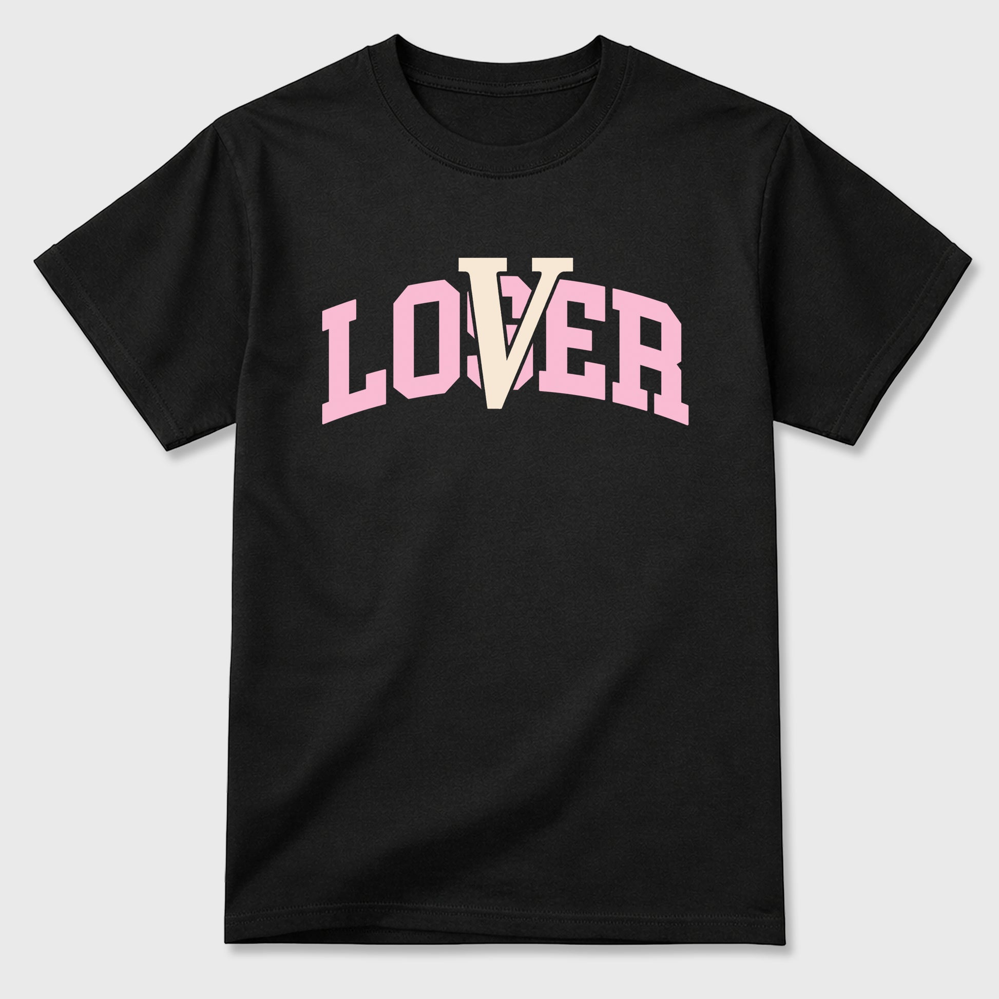 Sneaker match tees – Sneaker Tees To Match Air Jordan 4 Iced Carmine Shoes – Varsity Loser Lover Tee Black 2