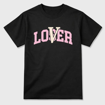 Sneaker match tees – Sneaker Tees To Match Air Jordan 4 Iced Carmine Shoes – Varsity Loser Lover Tee Black 2