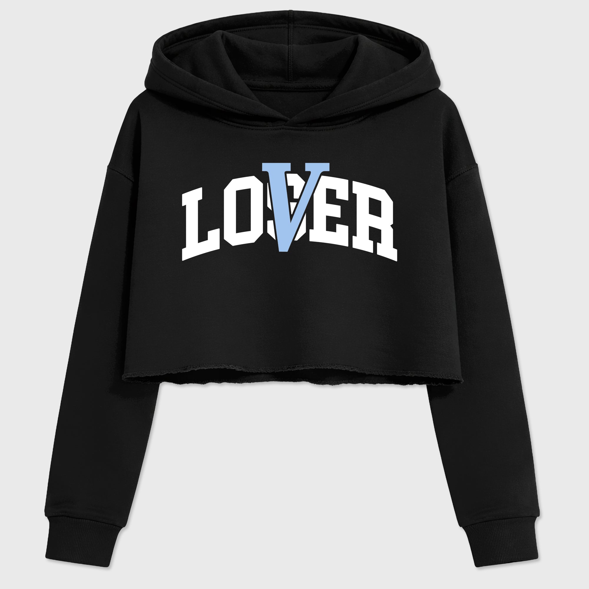 Sneaker match tees – Sneaker Tees To Match Air Jordan 5 White Metallic Shoes – Varsity Loser Lover Crop T-Shirt Black 2