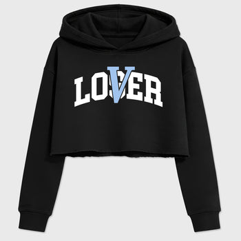 Sneaker match tees – Sneaker Tees To Match Air Jordan 5 White Metallic Shoes – Varsity Loser Lover Crop T-Shirt Black 2