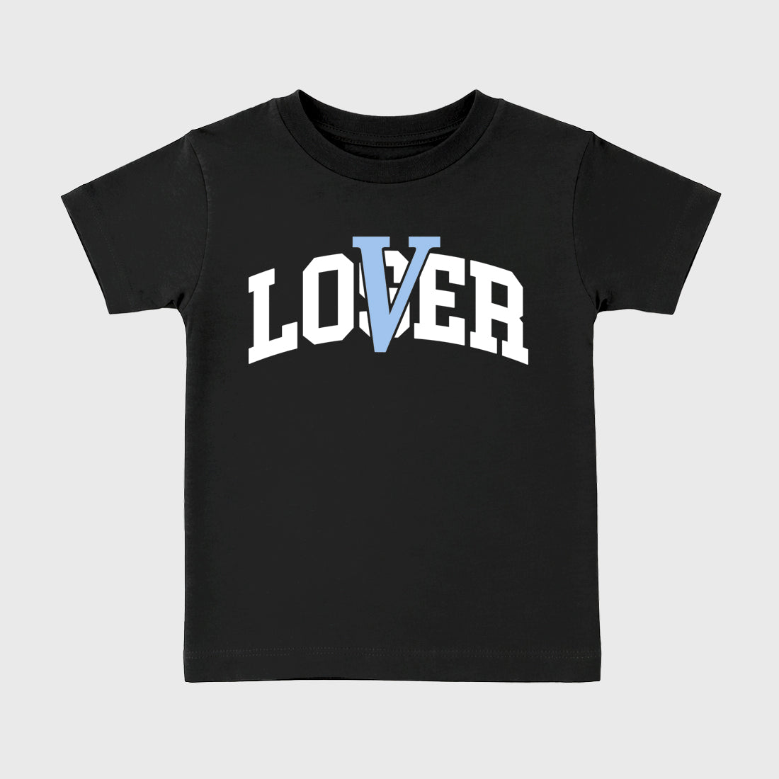 Sneaker match tees – Sneaker Tees To Match Air Jordan 5 White Metallic Shoes – Varsity Loser Lover Kids T-Shirt Black 2
