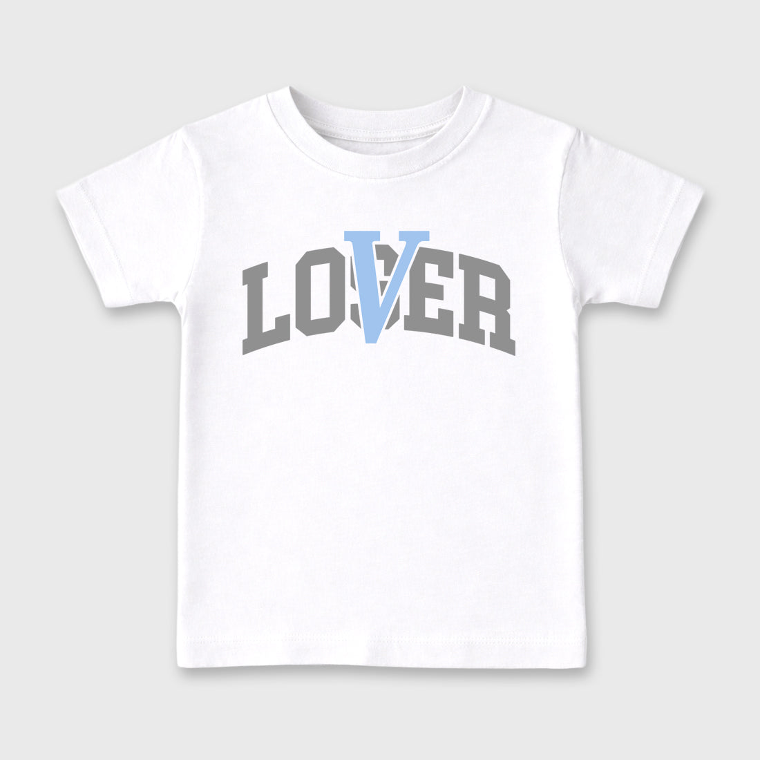Sneaker match tees – Sneaker Tees To Match Air Jordan 5 White Metallic Shoes – Varsity Loser Lover Kids T-Shirt White 2