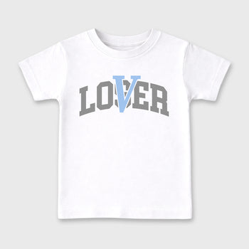 Sneaker match tees – Sneaker Tees To Match Air Jordan 5 White Metallic Shoes – Varsity Loser Lover Kids T-Shirt White 2