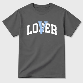 Sneaker match tees – Sneaker Tees To Match Air Jordan 5 White Metallic Shoes – Varsity Loser Lover Tee Cool Grey 2