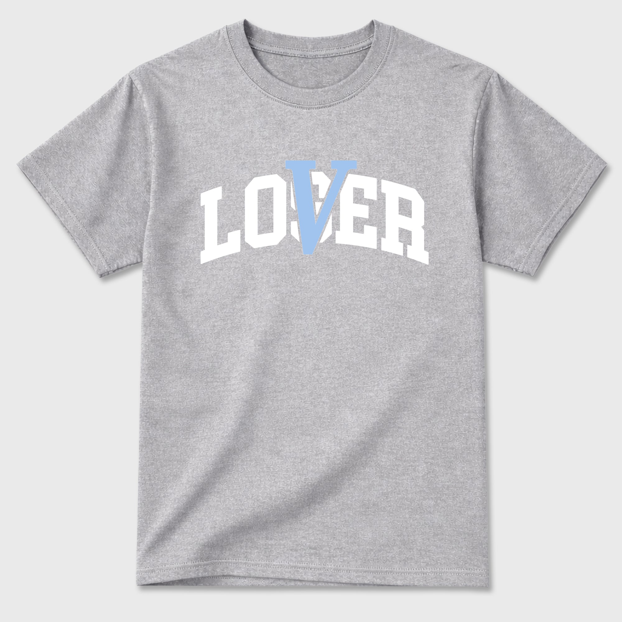Sneaker match tees – Sneaker Tees To Match Air Jordan 5 White Metallic Shoes – Varsity Loser Lover Tee Heather Grey 2