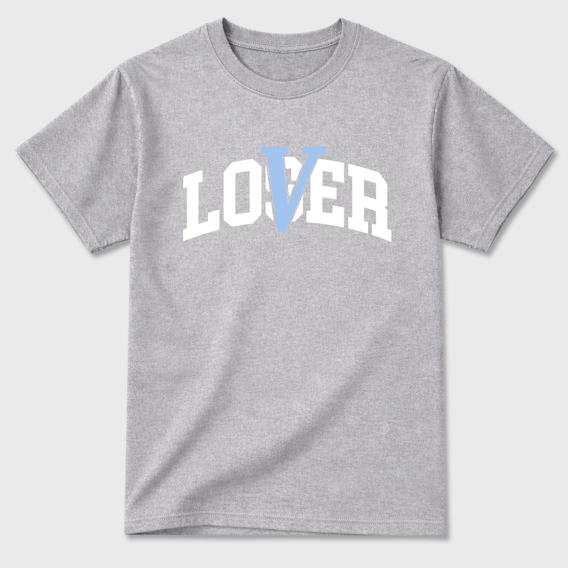 Sneaker match tees – Sneaker Tees To Match Air Jordan 5 White Metallic Shoes – Varsity Loser Lover Tee Heather Grey 2
