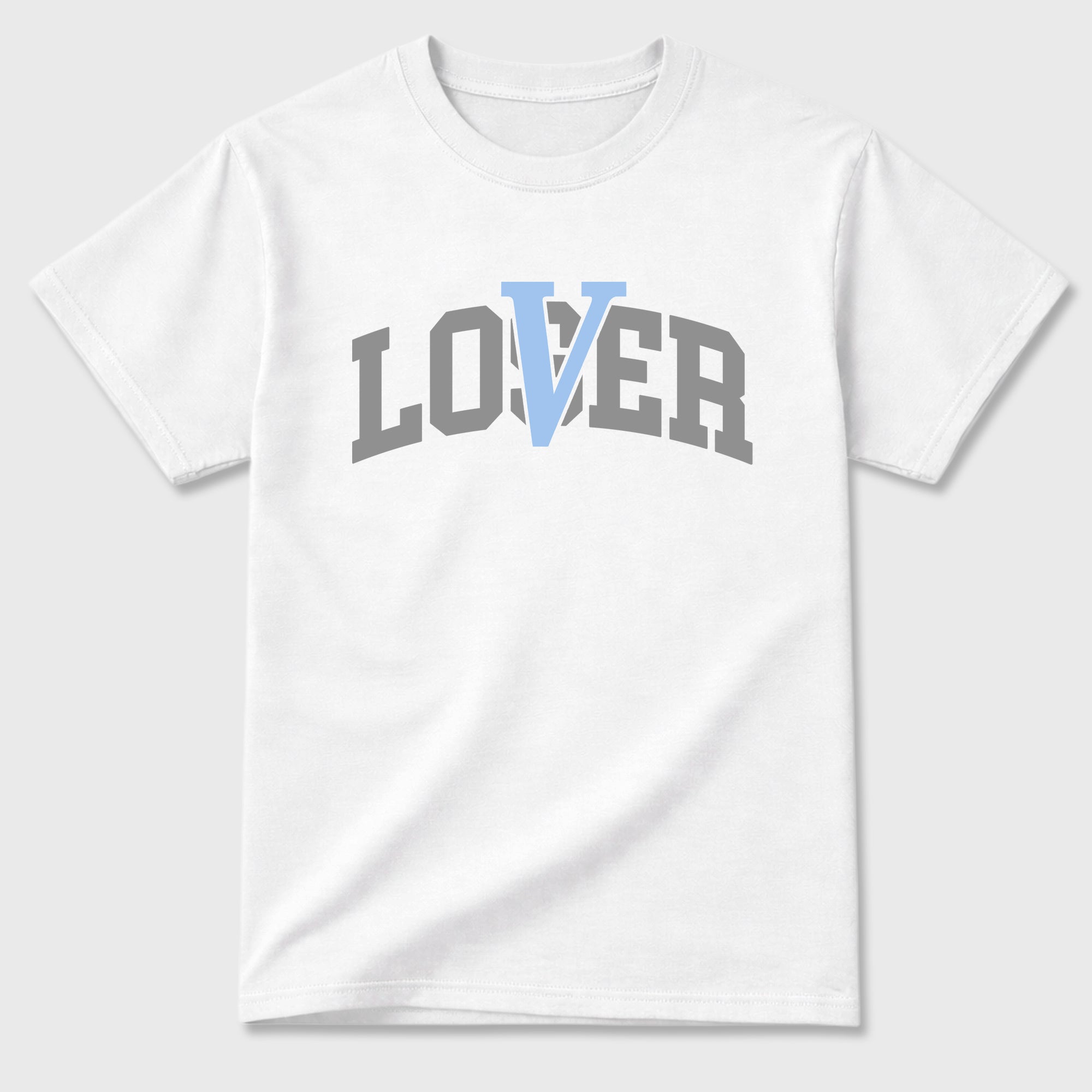 Sneaker match tees – Sneaker Tees To Match Air Jordan 5 White Metallic Shoes – Varsity Loser Lover Tee White 2