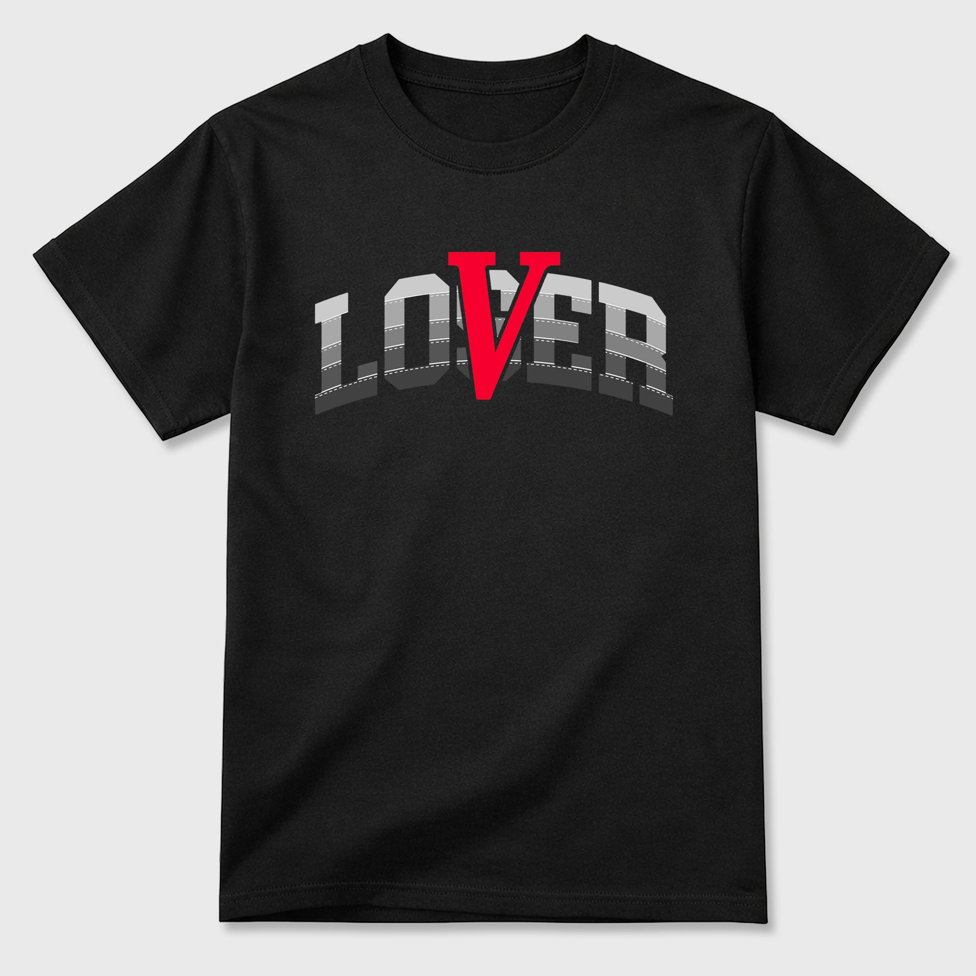 Varsity Loser Lover Graphic T-Shirt featuring original streetwear artwork designed to match the Air Max 95 Reverse Solar Red. Black 2 Graphic T-Shirt.