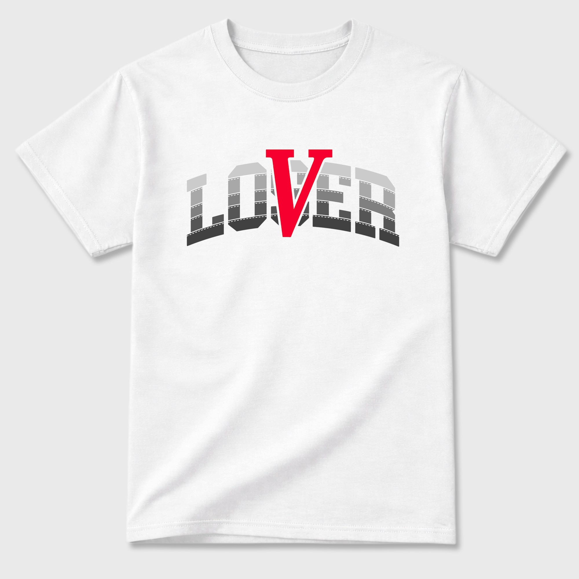Varsity Loser Lover Graphic T-Shirt featuring original streetwear artwork designed to match the Air Max 95 Reverse Solar Red. White 2 Graphic T-Shirt.