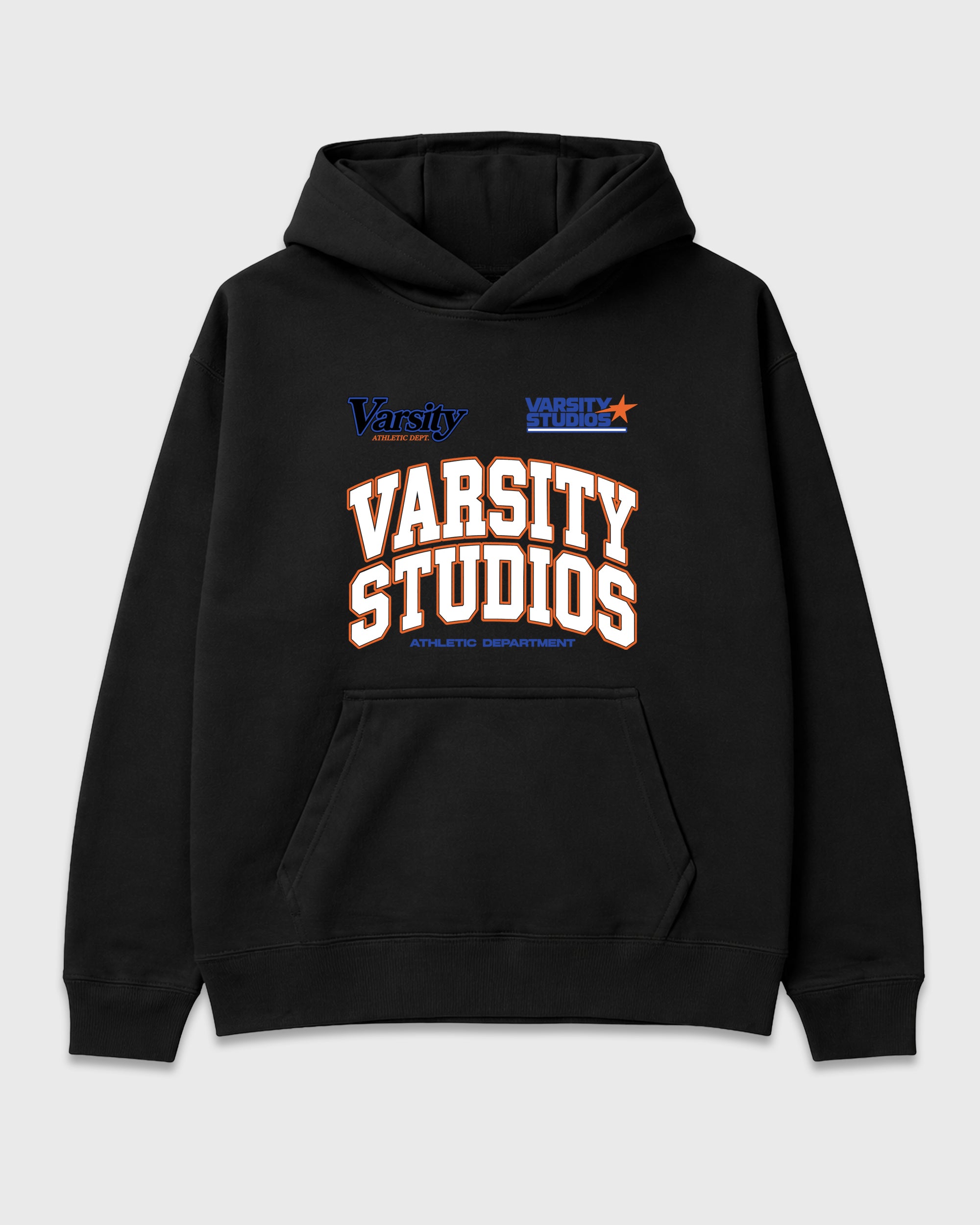 Varsity Studios Graphic T-Shirt featuring original streetwear artwork designed to match the Air Jordan 8 Knicks. Black 2 Graphic Tee.