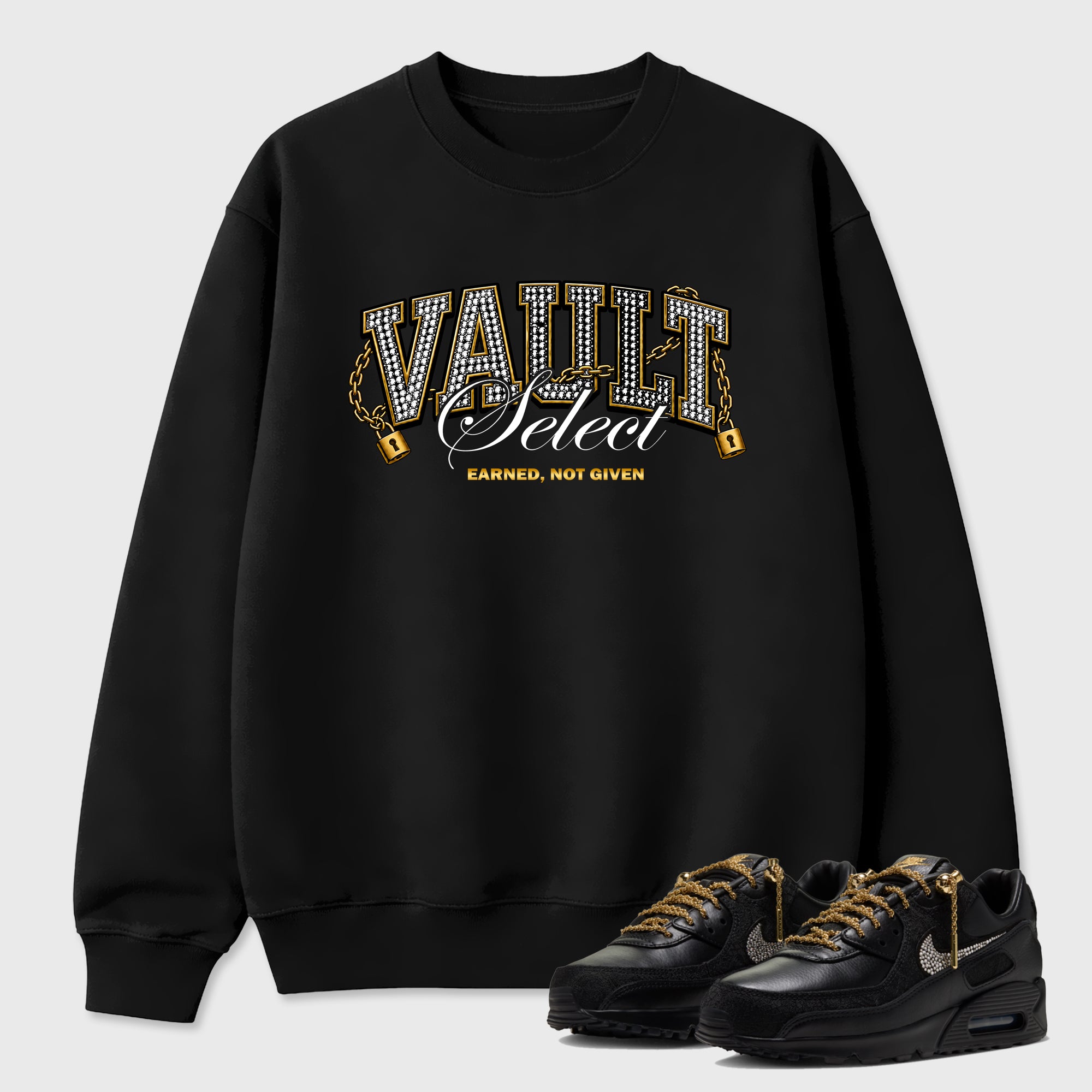 Vault Graphic T-Shirt featuring original streetwear artwork designed to match the Air Max 90 Trophies. Black 1 Graphic Tee.