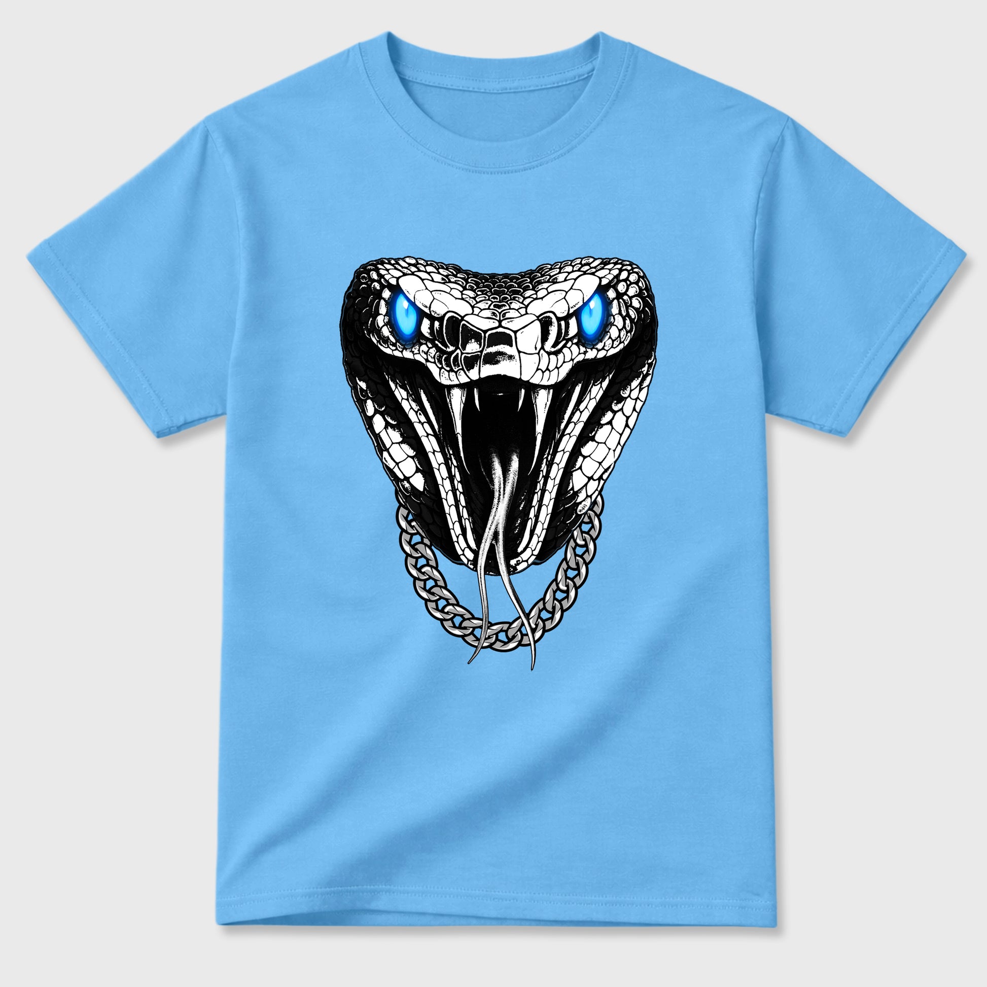 Sneaker match tees – Sneaker Tees To Match Air Jordan 11 University Blue Shoes – Venom Chain Tee Carolina Blue 2