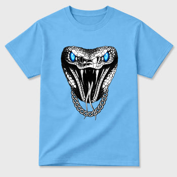 Sneaker match tees – Sneaker Tees To Match Air Jordan 11 University Blue Shoes – Venom Chain Tee Carolina Blue 2
