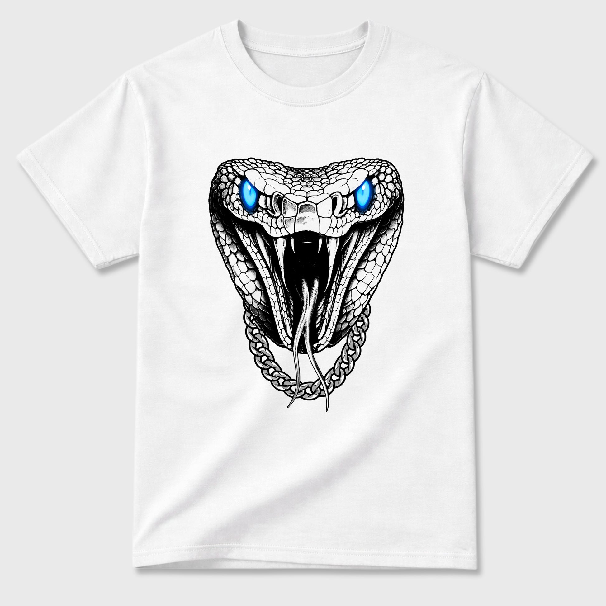 Sneaker match tees – Sneaker Tees To Match Air Jordan 11 University Blue Shoes – Venom Chain Tee White 2