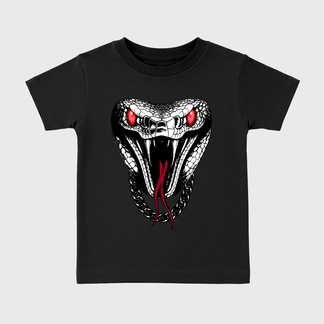Sneaker match tees – Sneaker Tees To Match Air Jordan 4 Toro Bravo Shoes – Venom Chain Kids T-Shirt Black 2