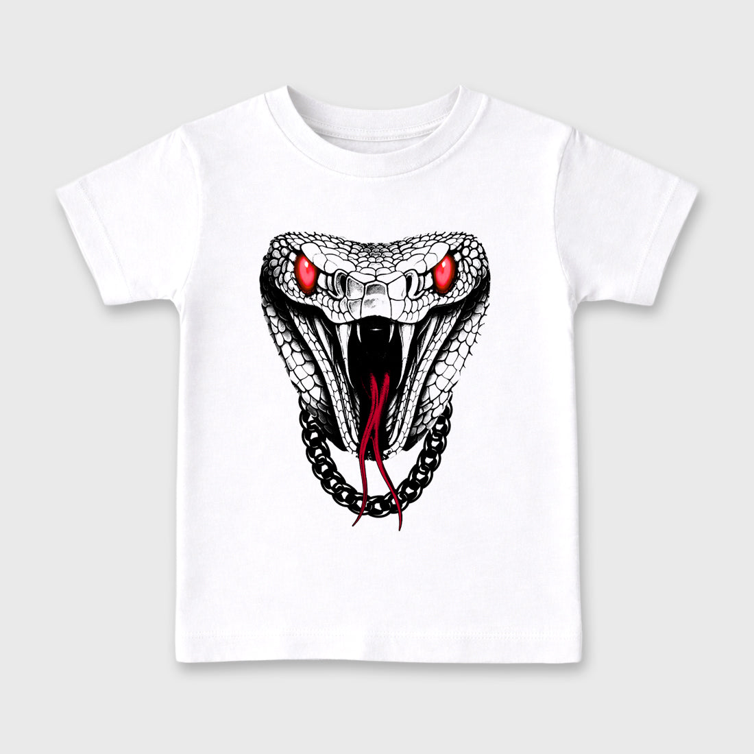 Sneaker match tees – Sneaker Tees To Match Air Jordan 4 Toro Bravo Shoes – Venom Chain Kids T-Shirt White 2