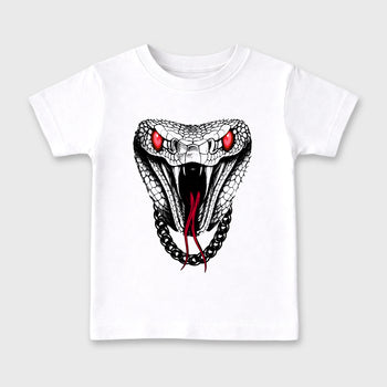 Sneaker match tees – Sneaker Tees To Match Air Jordan 4 Toro Bravo Shoes – Venom Chain Kids T-Shirt White 2