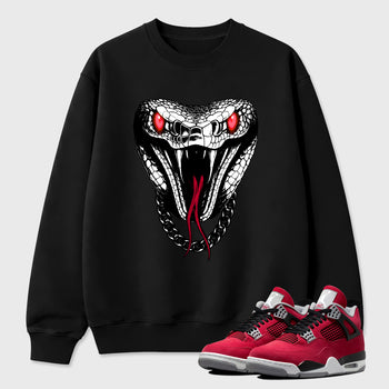 Sneaker match tees – Sneaker Tees To Match Air Jordan 4 Toro Bravo Shoes – Venom Chain Tee Black 1