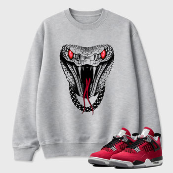 Sneaker match tees – Sneaker Tees To Match Air Jordan 4 Toro Bravo Shoes – Venom Chain Tee Heather Grey 1