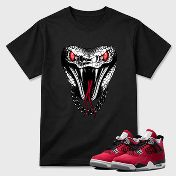 Sneaker match tees – Sneaker Tees To Match Air Jordan 4 Toro Bravo Shoes – Venom Chain Tee Black 1