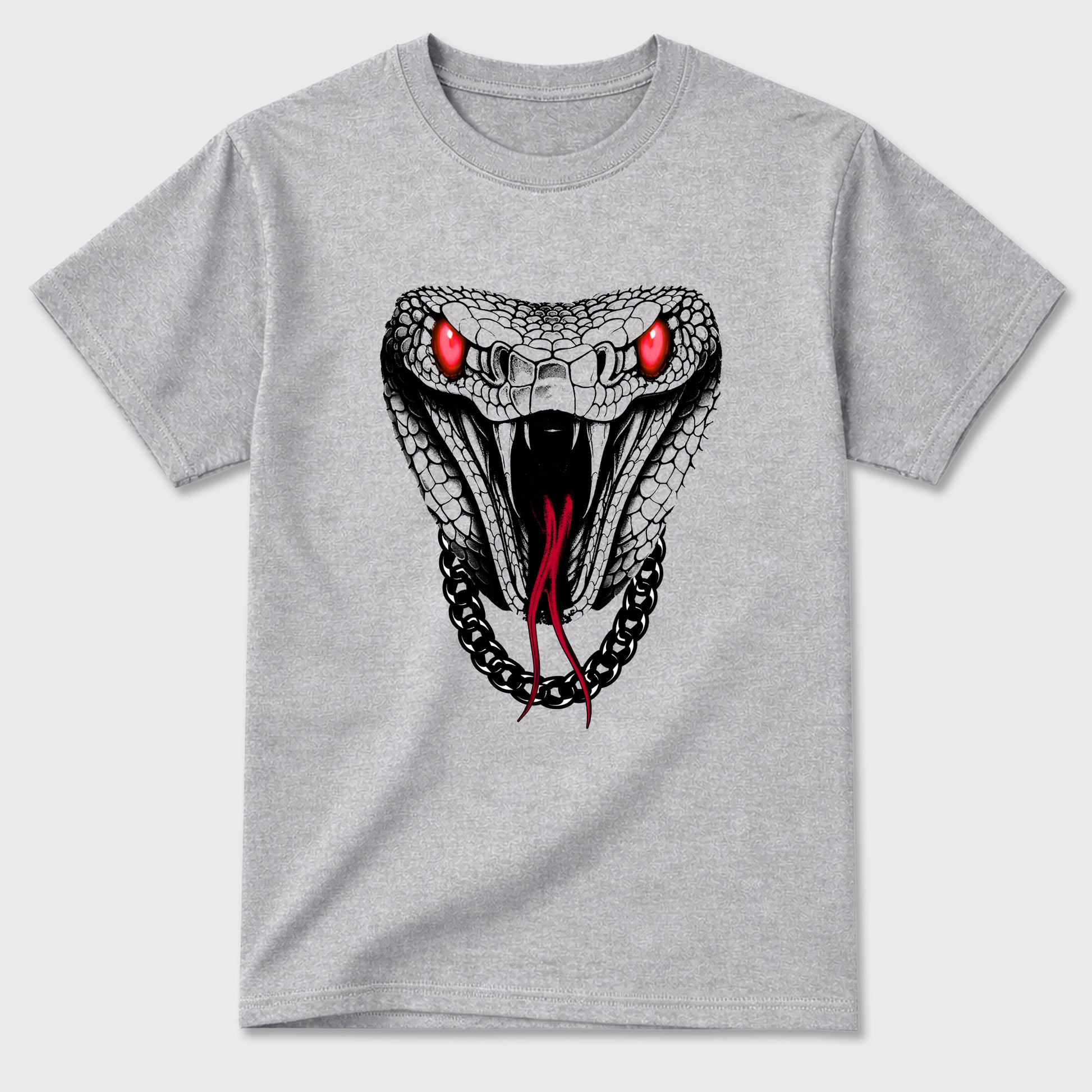 Sneaker match tees – Sneaker Tees To Match Air Jordan 4 Toro Bravo Shoes – Venom Chain Tee Heather Grey 2