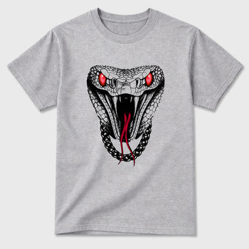 Sneaker match tees – Sneaker Tees To Match Air Jordan 4 Toro Bravo Shoes – Venom Chain Tee Heather Grey 2
