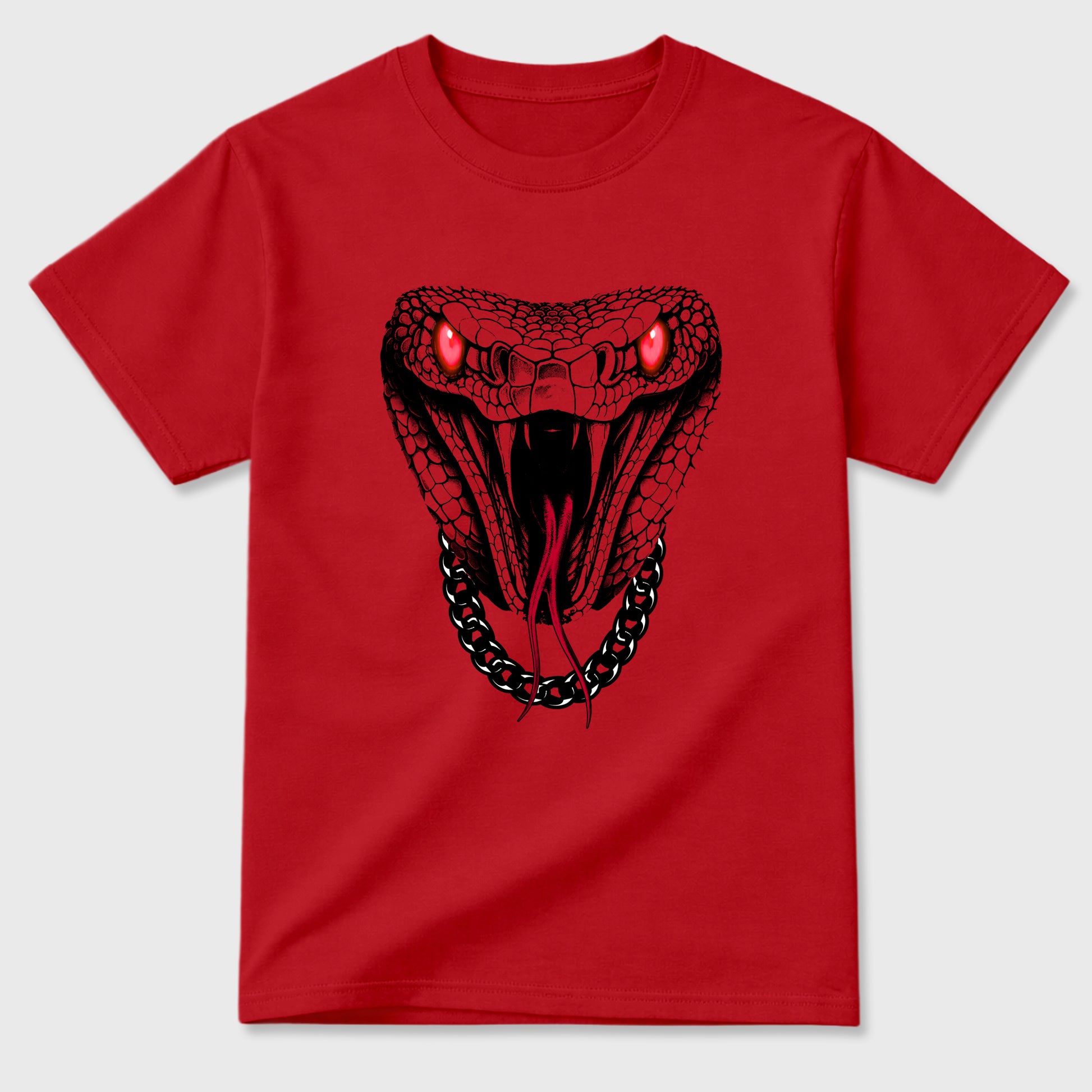 Sneaker match tees – Sneaker Tees To Match Air Jordan 4 Toro Bravo Shoes – Venom Chain Tee Red 2