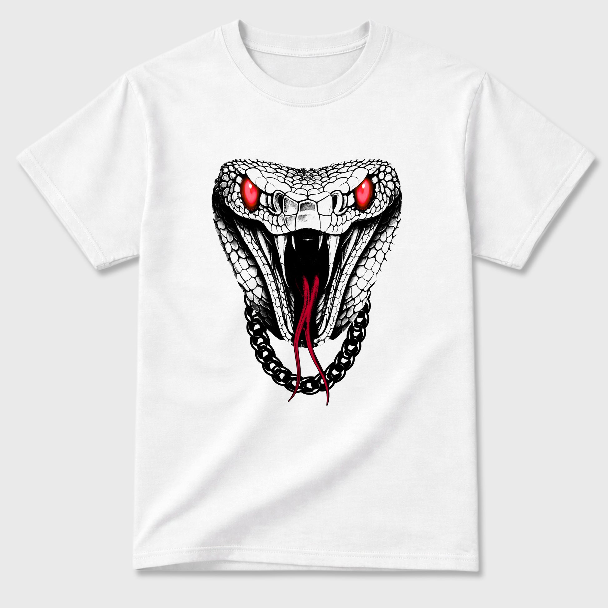 Sneaker match tees – Sneaker Tees To Match Air Jordan 4 Toro Bravo Shoes – Venom Chain Tee White 2